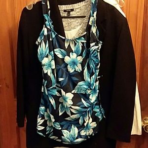 white stage swimsuit